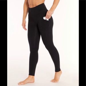 Marika black tummy control high waist leggings
